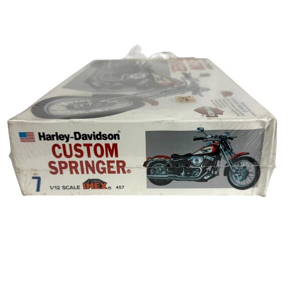 IMEX 1:12 Harley Davidson Custom Springer Plastic Model Kit NEW - Picture 2 of 7